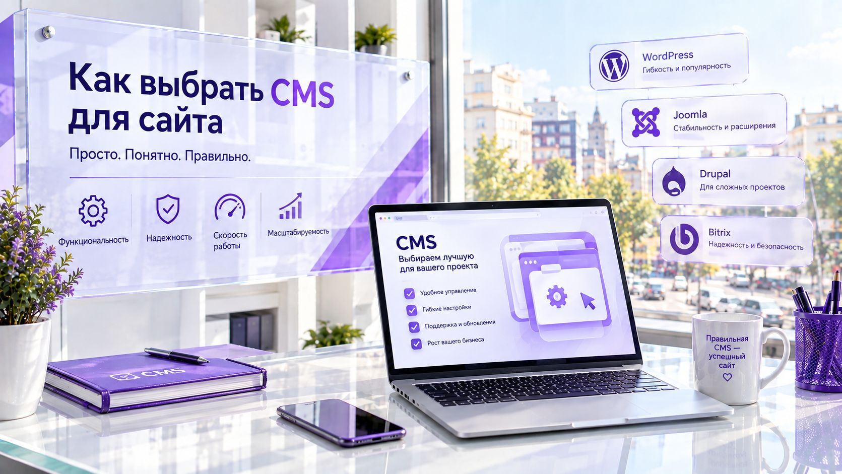 Как выбрать CMS (система управления контентом) для сайта - MiWix