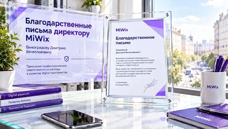 Благодарственное письмо - разработка и продвижение сайтов Благодарственное письмо - MiWix