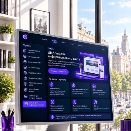 Шаблон для информационного сайта - MiWix