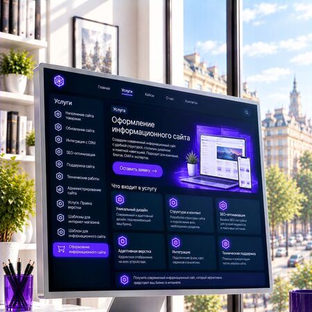 Оформление информационного сайта - MiWix