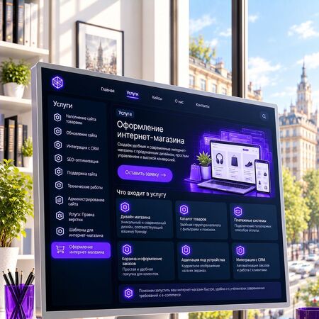 Оформление интернет-магазина - MiWix