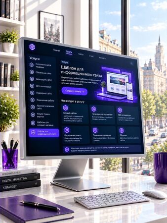 Шаблон для информационного сайта - MiWix