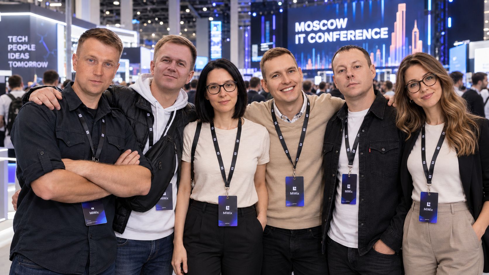 Команда MiWix — Женя, Саша, Дарья, Илья, Дмитрий, Альбина Женя, Саша, Дарья, Илья, Дмитрий, Альбина